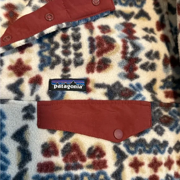 Patagonia XXL Multicolor Patterned Synchilla Fleece Pullover - Picture 5 of 7